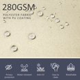 thumbnail image 4 of Outsunny Double Retractable Side Awning 236" x 71" Patio Screen Cream White, 4 of 10