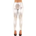 thumbnail image 1 of LAVRA Women's Metallic Shiny Full Length Leggings, 1 of 2