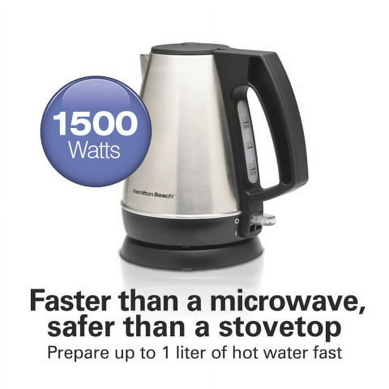 Hamilton Beach 1L Electric Kettle - Stainless 40978