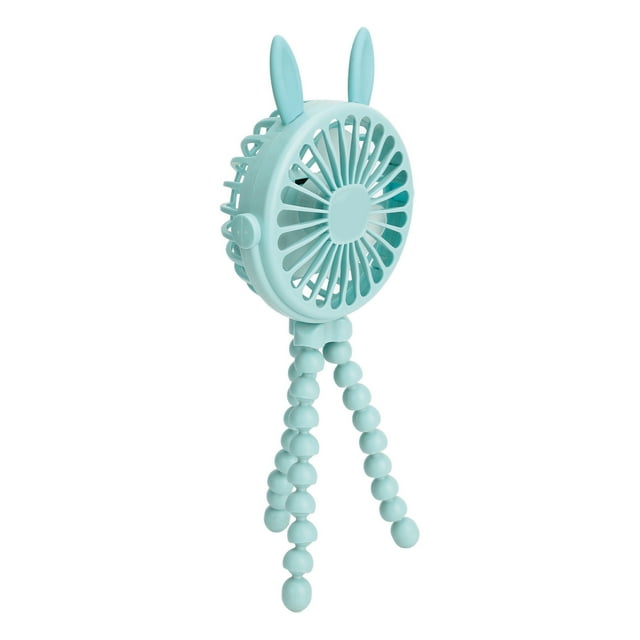 Fan Flexible Tripod Clip On Fan, Electric Fan Adjustable 3 Gears Pointed Ears Handheld Mini Hanging LED Tripod Clip Fan, Small Personal Handheld Fan