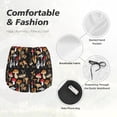 thumbnail image 5 of Disketp Various Mushrooms Print Women's Shorts Workout Shorts for Athletic Gym Running Shorts with Phone Pockets Large, 5 of 8