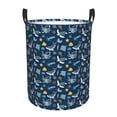 thumbnail image 6 of Lsque Sea Turtle pattern Laundry Hamper Basket, Tall Woven Rope Hamper Basket for Clothes, Lightweight Storage Basket, Collapsible Waterproof-Small, 6 of 8