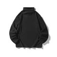 thumbnail image 3 of QUINDOS Men's Shirts,Men's Fall And Winter Fashion Casual Turtleneck Long Sleeve Pullover Base Long Sleeve High Neck Loose Daily Tee Shirts, 3 of 3