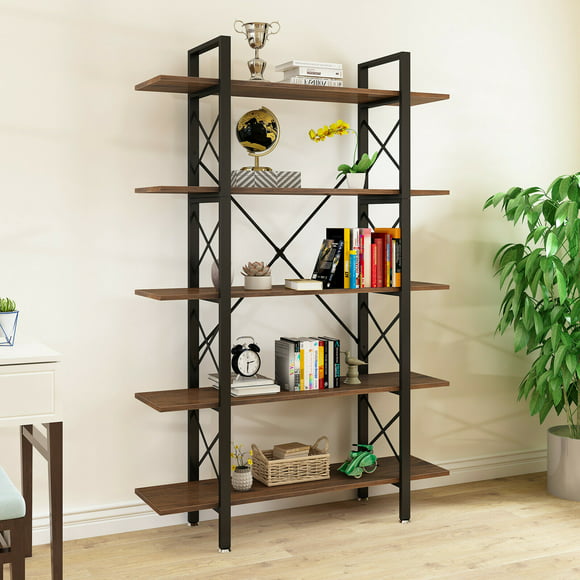 Square Leaning Bookcases Ladder Shelves, Wayfair Swindell Etagere Bookcase