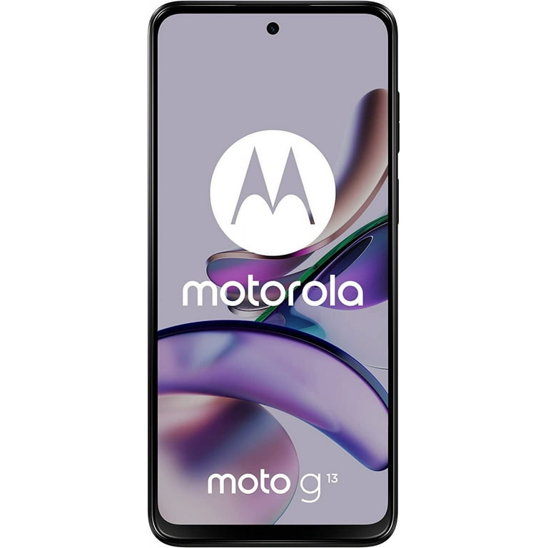 Version Factory - RAM Charcoal) 4G 4GB International SIM (Matte ROM Moto Smartphone G13 + Unlocked Motorola Dual 128GB
