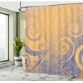 thumbnail image 4 of Ambesonne Modern Shower Curtain, Floral Swirls Leaves Print, 69"Wx70"L, Earth Yellow, 4 of 4