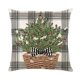 thumbnail image 1 of Funda de almohada navideña de lino, cubierta de cojín de 45x45cm, muñeco de nieve, alce, decoración navideña para el hogar, Año Nuevo, sofá, coche, 2023, 1 of 4