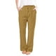 thumbnail image 3 of WILLBEST Pantalones Casuales elegantes para Mujer: Pantalones Largos de Cintura Elástica con Bolsillos Sueltos de Color Liso Grande, 3 of 6