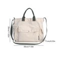 thumbnail image 4 of Bolsa De Hombro Bolsa de viaje de lona de compras informal Correa ajustable Simple portátil para el trabajo Tmvgtek Para Estrenar, 4 of 9