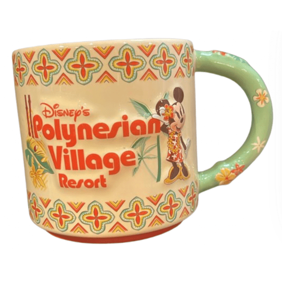 Disney Parks Minnie Mouse Polynesian Village Resort Coffee Mug New With Tag