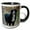 Black/White, variant on 3drose, Bernese Mountain Dog, 11oz Magic Transforming Mug