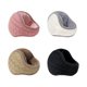 thumbnail image 3 of Orejeras de ocho palabras trenzadas de punto con parte posterior plegable para invierno, orejeras de moda cálidas para otoño e invierno, 3 of 5