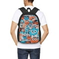 thumbnail image 5 of Cartoon Darwin Backpack The Amazing Anime World Of Gumball Character Backpack Cute Kawaii Travel Backpacks Unisex Cartoon Anime Fan Gift, 5 of 6
