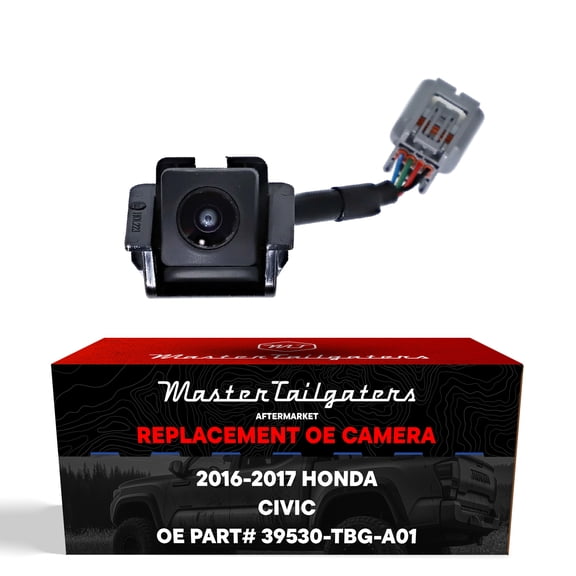 Master Tailgaters Replacement for Honda Civic Coupe 2016, Civic Coupe (EX-L, EX-T, LX, LX-P, Touring Model) 2017 Backup Camera OE Part # 39530-TBG-A01