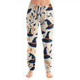 thumbnail image 2 of Wutalume Halloween Women's Casual Pajama Pants - Drawstring Elastic Waist Cuffed Pants with Pockets, Loose Trousers for Festival Wear,Multicolor 2XL, 2 of 5