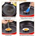 thumbnail image 3 of Anillos de huevo antiadherentes, 4 piezas de molde de huevo redondo de acero inoxidable para bollos de huevo frito y escalfado para utensilios de cocina y calderas de vapor, 3 of 5