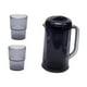 thumbnail image 2 of Jarra de agua de doble pared, ligera, con tapa, capacidad para 2 tazas. Gris, 2 of 9