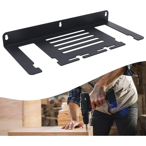 Miumaeov Drill Charging Station, Power Tool Storage Rack, Cordless Wall Mount Heavy Duty Power Tool Rack, Drill Holder Wall Mount Fit Garage, Home, Workshop, Shed Power Tool Storage