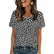 thumbnail image 5 of Ceisia Men's Slim Fit Black-White Leopard Print Round Neck Short Sleeve Casual T-Shirt (S-XXXL) Gifts, 5 of 9