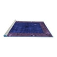 thumbnail image 2 of Ahgly Company Machine Washable Indoor Rectangle Abstract Blue Modern Area Rugs, 8' x 12', 2 of 4