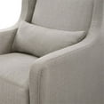 thumbnail image 6 of Home Square 2 Piece Swivel Linen Glider Set with Storage Ottoman in Gray, 6 of 11
