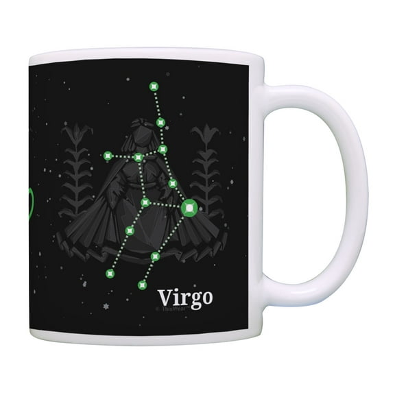 ThisWear Zodiac Mug Virgo Zodiac Coffee Mug Virgo Cup Virgo Birthday Present Virgo Coffee Mug Multi