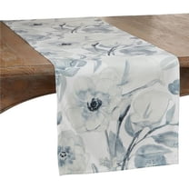 Saro Lifestyle Watercolor Large Floral Table Runner