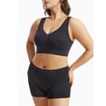 thumbnail image 3 of GlTpooo Workout Underwear Sets for Women Plus Size Comfy Breathable Seamless Bralettes with Shorts Legging 2 Pieces Yoga Sports Bra and Panties Black 4XL, 3 of 3