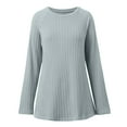 thumbnail image 4 of EDFBUYKRS Fall Shirts Womens Tops Long Sleeve Print Loose Blouse Xl, 4 of 5