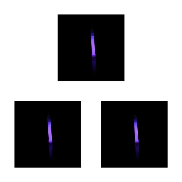Langgg Bâton Lumineux à Main Coloré pour Randonnée, Fête, Concert, Performance sur Scène, Accessoires Violets 3Ensemble