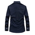 thumbnail image 3 of Plus Size 6XL Military Shirts Men Casual Long Sleeve Cotton Slim Fit Shirts Camisa Social Masculina Army Breathable Shirt, 3 of 5