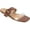 Brown, variant on Collection Womens Jeysha Slip On Buckle Slide Sandals