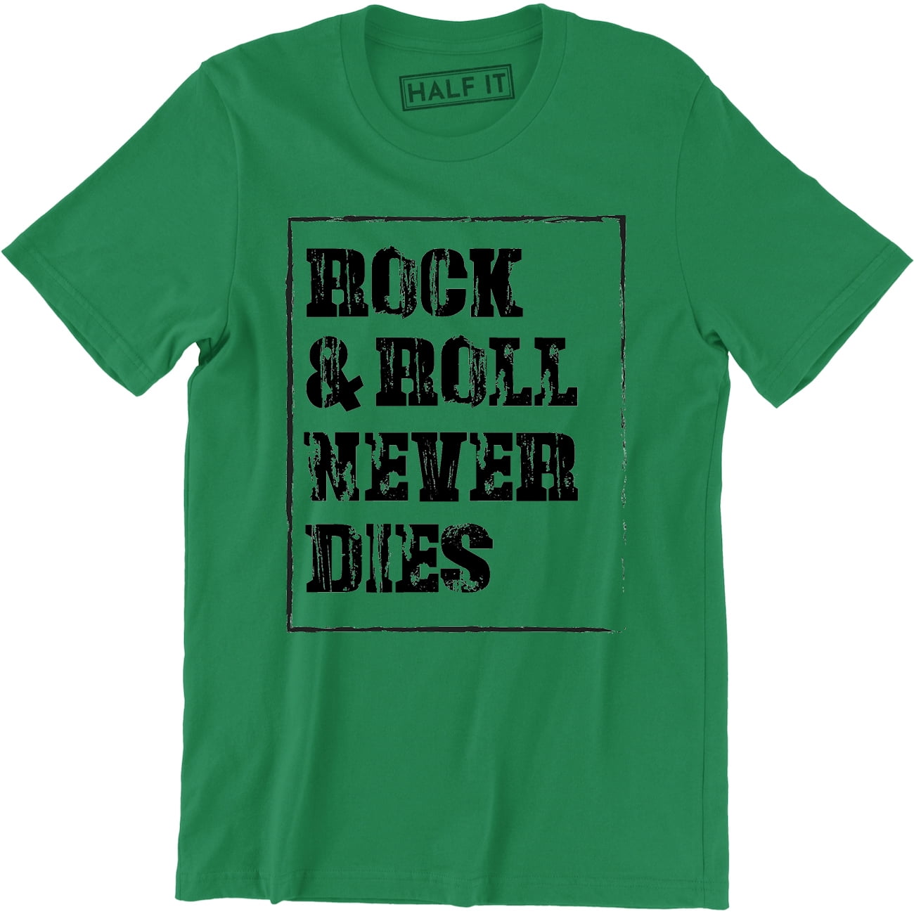 Rock And Roll Never Dies Music Classic Rock Short Sleeve Men's TShirt