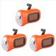 thumbnail image 1 of 3X Linterna Solar con Manivela Manual, Luz LED de Emergencia, Linterna para Carpa, Equipo de Emergencia para Senderismo, Acampada y Supervivencia, 1 of 5