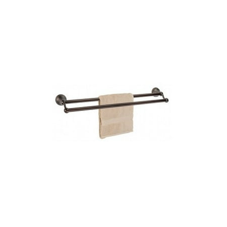 - Dynasty Hardware Brentwood Double 24'' Wall Mounted Towel Bar