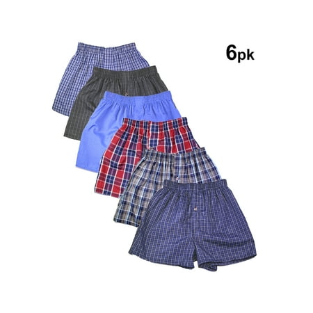 Boys Tartan Plaid Boxer - Basico Boys' Assorted Plaid Tartan Boxer 6 Packs