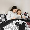 thumbnail image 5 of Feelyou Cartoon Golf Print Queen Comforter Set, Eat Sports Sleep Bedding Sets, Teens Kids Boys Girls Reversible Bedding Comforter Set, Microfiber Bedroom Decor, 3-Piece, 5 of 8