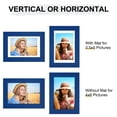 thumbnail image 4 of decorUhome 4x6 Matted to 3.5x5 Picture Frame, Photo Frame for Gallery Wall or Tabletop Display, Blue, 4 of 9
