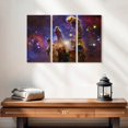 thumbnail image 2 of Elephant Stock Nebulae And Stars Wall Art - Horizontal Multi Panel Canvas - Living Room Wall Decor - Astronomy & Space Multi Panel - Blue And Brown Decor - 23" x 14", 2 of 4