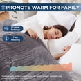 thumbnail image 3 of Westinghouse Electric Blankets Heated Throw Soft Cozy Sherpa Heating Blanket, 10 Heat Settings &1- 12 Hours Time Setting, Dark Grey Printing 84x90in,DARK GREY, 3 of 9