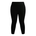 thumbnail image 6 of Terra & Sky Women's Plus High Rise Capri Leggings with Cellphone Pockets, 2-Pack, 6 of 7