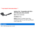 thumbnail image 2 of Ignition Coil - Compatible with 2016 - 2018 Mercedes-Benz GLE350 2017, 2 of 2