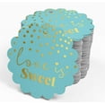 thumbnail image 4 of Inkdotpot 100 Pack Love Is Sweet Wedding Favor Paper Tags Craft Real Gold Foil Hang Tags, 4 of 7