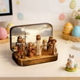 thumbnail image 6 of hulanddfd Mini Nativity Set in Tin Box, Portable Pocket Nativity Scene Figurines Display Tin Cases for Tabletop Mantel Shelf Decor Easter Party Supplies Religious Gift, 6 of 7