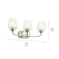 thumbnail image 6 of Kichler Lighting - Three Light Bath - Wall Mt Bath 3 Arm - Valserrano - 3 Light, 6 of 6