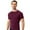 Maroon, variant on Toptie Men's Compression Base Layer, Short Sleeve Sports Top, Athletic Workout T-Shirt-Grey-L