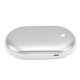 thumbnail image 3 of Pocket Hand Warmer Aluminium Alloy 2400mah USB Mini Power Bank for Winter Travel Outdoor Silver, 3 of 5