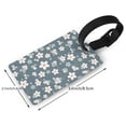 thumbnail image 4 of Balery Blue Flower Print Durable Luggage Tags with Secure Strap, Personalized Travel ID Tags for Suitcases, Bags, and Backpacks - Easy Identification for Men and Women, 4 of 8