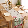 thumbnail image 3 of Valentine's Day Table Runner 90 Inches Long Farmhouse Dress Scarves, Pink Red Roses Love Heart Eucalyptus Burlap Dining Tablerunner for Coffee Table/Kitchen Island/Party Décor, 13" x 90", 3 of 8