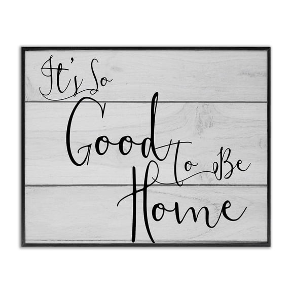 Stupell Industries French Country It's So Good To Be Home Black Framed Giclee Art, 20 x 16, by Lil' Rue